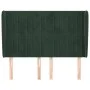 Headboard with dark green velvet ears 147x23x118/128cm by , Headboards and footboards - Ref: Foro24-3118245, Price: 132,81 €,...