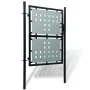 Black garden fence gate 100x225 cm by vidaXL, garden gates - Ref: Foro24-141688, Price: 199,64 €, Discount: %