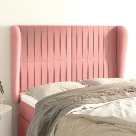 Kopfteil mit rosa Samtohren 147x23x118/128 cm von , Kopf- und Fußteile - Ref: Foro24-3118247, Preis: 132,66 €, Rabatt: %