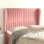 Cabecero con orejas de terciopelo rosa 147x23x118/128 cm de , Cabeceros y pies de cama - Ref: Foro24-3118247, Precio: 119,51 ...