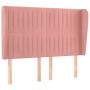 Cabecero con orejas de terciopelo rosa 147x23x118/128 cm de , Cabeceros y pies de cama - Ref: Foro24-3118247, Precio: 119,51 ...