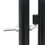 Puerta de valla de jardín negra 100x225 cm de vidaXL, Puertas de jardín - Ref: Foro24-141688, Precio: 199,64 €, Descuento: %