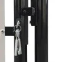 Black garden fence gate 100x225 cm by vidaXL, garden gates - Ref: Foro24-141688, Price: 199,64 €, Discount: %
