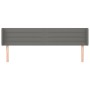 Dark gray fabric headboard 163x16x78/88 cm by , Headboards and footboards - Ref: Foro24-3118915, Price: 77,80 €, Discount: %