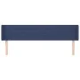 Cabecero de tela azul 163x16x78/88 cm de , Cabeceros y pies de cama - Ref: Foro24-3118920, Precio: 62,40 €, Descuento: %