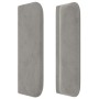 Hellgraues Samtkopfteil 163x16x78/88 cm von , Kopf- und Fußteile - Ref: Foro24-3118962, Preis: 68,76 €, Rabatt: %