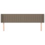 Kopfteil aus taupegrauem Stoff, 163 x 16 x 78/88 cm von , Kopf- und Fußteile - Ref: Foro24-3119016, Preis: 71,86 €, Rabatt: %