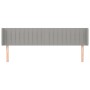 Kopfteil aus hellgrauem Stoff, 203 x 16 x 78/88 cm von , Kopf- und Fußteile - Ref: Foro24-3119028, Preis: 61,55 €, Rabatt: %