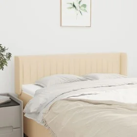 Cream fabric headboard 147x16x78/88 cm by , Headboards and footboards - Ref: Foro24-3119009, Price: 63,19 €, Discount: %
