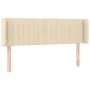 Cream fabric headboard 147x16x78/88 cm by , Headboards and footboards - Ref: Foro24-3119009, Price: 66,14 €, Discount: %