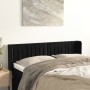 Cabecero de terciopelo negro 147x16x78/88 cm de , Cabeceros y pies de cama - Ref: Foro24-3119056, Precio: 63,38 €, Descuento: %