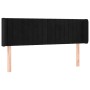 Kopfteil aus schwarzem Samt, 147 x 16 x 78/88 cm von , Kopf- und Fußteile - Ref: Foro24-3119056, Preis: 70,40 €, Rabatt: %