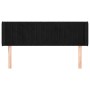 Kopfteil aus schwarzem Samt, 147 x 16 x 78/88 cm von , Kopf- und Fußteile - Ref: Foro24-3119056, Preis: 70,40 €, Rabatt: %