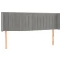 Cabecero de terciopelo gris claro 147x16x78/88 cm de , Cabeceros y pies de cama - Ref: Foro24-3119054, Precio: 74,37 €, Descu...