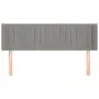 Cabecero de terciopelo gris claro 147x16x78/88 cm de , Cabeceros y pies de cama - Ref: Foro24-3119054, Precio: 74,37 €, Descu...