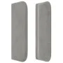 Cabecero de terciopelo gris claro 147x16x78/88 cm de , Cabeceros y pies de cama - Ref: Foro24-3119054, Precio: 74,37 €, Descu...