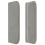 Hellgraues Samtkopfteil 147x16x78/88 cm von , Kopf- und Fußteile - Ref: Foro24-3119054, Preis: 78,69 €, Rabatt: %