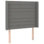 Kopfteil mit dunkelgrauen Stoffohren 83x16x118/128 cm von , Kopf- und Fußteile - Ref: Foro24-3119695, Preis: 67,80 €, Rabatt: %