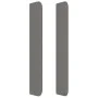 Headboard with dark gray fabric ears 83x16x118/128 cm by , Headboards and footboards - Ref: Foro24-3119695, Price: 67,80 €, D...