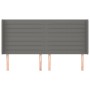 Headboard with dark gray fabric ears 163x16x118/128 cm by , Headboards and footboards - Ref: Foro24-3119727, Price: 130,87 €,...