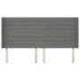 Headboard with dark gray fabric ears 163x16x118/128 cm by , Headboards and footboards - Ref: Foro24-3119727, Price: 114,15 €,...