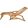 Tumbona de jardín con reposapiés de madera maciza de acacia de vidaXL, Tumbonas - Ref: Foro24-41806, Precio: 93,85 €, Descuen...