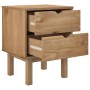 Mesita de noche OTTA madera maciza de pino 45x39x57 cm de vidaXL, Mesitas de noche - Ref: Foro24-348576, Precio: 96,21 €, Des...