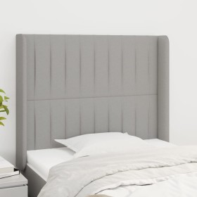 Kopfteil mit hellgrauen Stoffohren 83x16x118/128 cm von , Kopf- und Fußteile - Ref: Foro24-3119792, Preis: 69,64 €, Rabatt: %