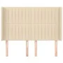 Headboard with cream fabric ears 147x16x118/128 cm by , Headboards and footboards - Ref: Foro24-3119821, Price: 122,57 €, Dis...