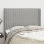 Cabecero con orejas de tela gris claro 147x16x118/128 cm de , Cabeceros y pies de cama - Ref: Foro24-3119816, Precio: 124,33 ...
