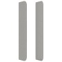 Kopfteil mit hellgrauen Stoffohren 203x16x118/128 cm von , Kopf- und Fußteile - Ref: Foro24-3119840, Preis: 107,15 €, Rabatt: %