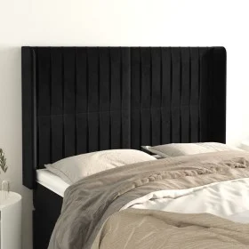 Headboard with black velvet ears 147x16x118/128 cm by , Headboards and footboards - Ref: Foro24-3119868, Price: 106,69 €, Dis...