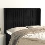 Cabecero con orejas de terciopelo negro 147x16x118/128 cm de , Cabeceros y pies de cama - Ref: Foro24-3119868, Precio: 109,31...