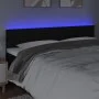 Black fabric headboard with LED 160x5x78/88 cm by , Headboards and footboards - Ref: Foro24-3121760, Price: 70,18 €, Discount: %