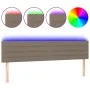Headboard with LED in taupe gray fabric 160x5x78/88 cm by , Headboards and footboards - Ref: Foro24-3121762, Price: 69,65 €, ...
