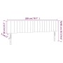 Kopfteil aus hellgrauem Stoff mit LED 200x5x78/88 cm von , Kopf- und Fußteile - Ref: Foro24-3121872, Preis: 58,36 €, Rabatt: %