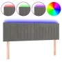 Light gray velvet headboard with LED 144x5x78/88 cm by , Headboards and footboards - Ref: Foro24-3121898, Price: 65,04 €, Dis...