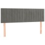 Hellgraues Samtkopfteil mit LED 144x5x78/88 cm von , Kopf- und Fußteile - Ref: Foro24-3121898, Preis: 68,43 €, Rabatt: %