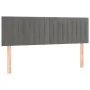 Light gray velvet headboard with LED 144x5x78/88 cm by , Headboards and footboards - Ref: Foro24-3121898, Price: 65,04 €, Dis...