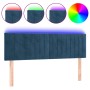 Cabecero con LED de terciopelo marrón oscuro 144x5x78/88 cm de , Cabeceros y pies de cama - Ref: Foro24-3121902, Precio: 56,81 €