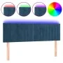 Dark brown velvet LED headboard 144x5x78/88 cm by , Headboards and footboards - Ref: Foro24-3121902, Price: 64,43 €, Discount: %