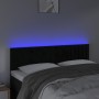 Kopfteil aus schwarzem Samt mit LED 144x5x78/88 cm von , Kopf- und Fußteile - Ref: Foro24-3121900, Preis: 61,70 €, Rabatt: %