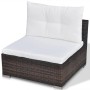Garden furniture set, 5 pieces, with brown synthetic rattan cushions. by vidaXL, Garden sets - Ref: Foro24-41871, Price: 687,...