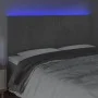 Hellgraues Samtkopfteil mit LED-Leuchten, 160 x 5 x 118/128 cm von , Kopf- und Fußteile - Ref: Foro24-3122618, Preis: 105,66 ...