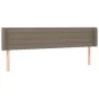 Cabecero con LED de tela gris taupe 163x16x78/88 cm de , Cabeceros y pies de cama - Ref: Foro24-3123386, Precio: 79,55 €, Des...