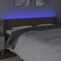 Cabecero con LED de tela gris taupe 163x16x78/88 cm de , Cabeceros y pies de cama - Ref: Foro24-3123386, Precio: 79,55 €, Des...