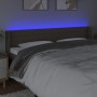 Kopfteil mit LED aus taupegrauem Stoff 163x16x78/88 cm von , Kopf- und Fußteile - Ref: Foro24-3123386, Preis: 82,87 €, Rabatt: %