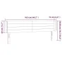 Cabecero con LED de tela gris taupe 163x16x78/88 cm de , Cabeceros y pies de cama - Ref: Foro24-3123386, Precio: 79,55 €, Des...