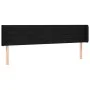 Black fabric headboard with LED 163x16x78/88 cm by , Headboards and footboards - Ref: Foro24-3123384, Price: 80,91 €, Discoun...