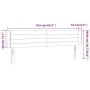Kopfteil aus schwarzem Stoff mit LED 163x16x78/88 cm von , Kopf- und Fußteile - Ref: Foro24-3123384, Preis: 78,84 €, Rabatt: %